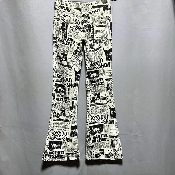 Garage denim low rise newspaper flares size 00 - Picture 2 of 10